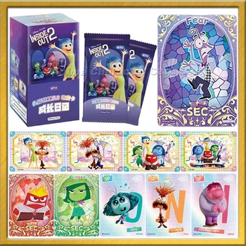 Inside Out 2 cards cartoon Intensa Mente character joy sadness anger disgust fear Riley collection cards children Christmas gifts