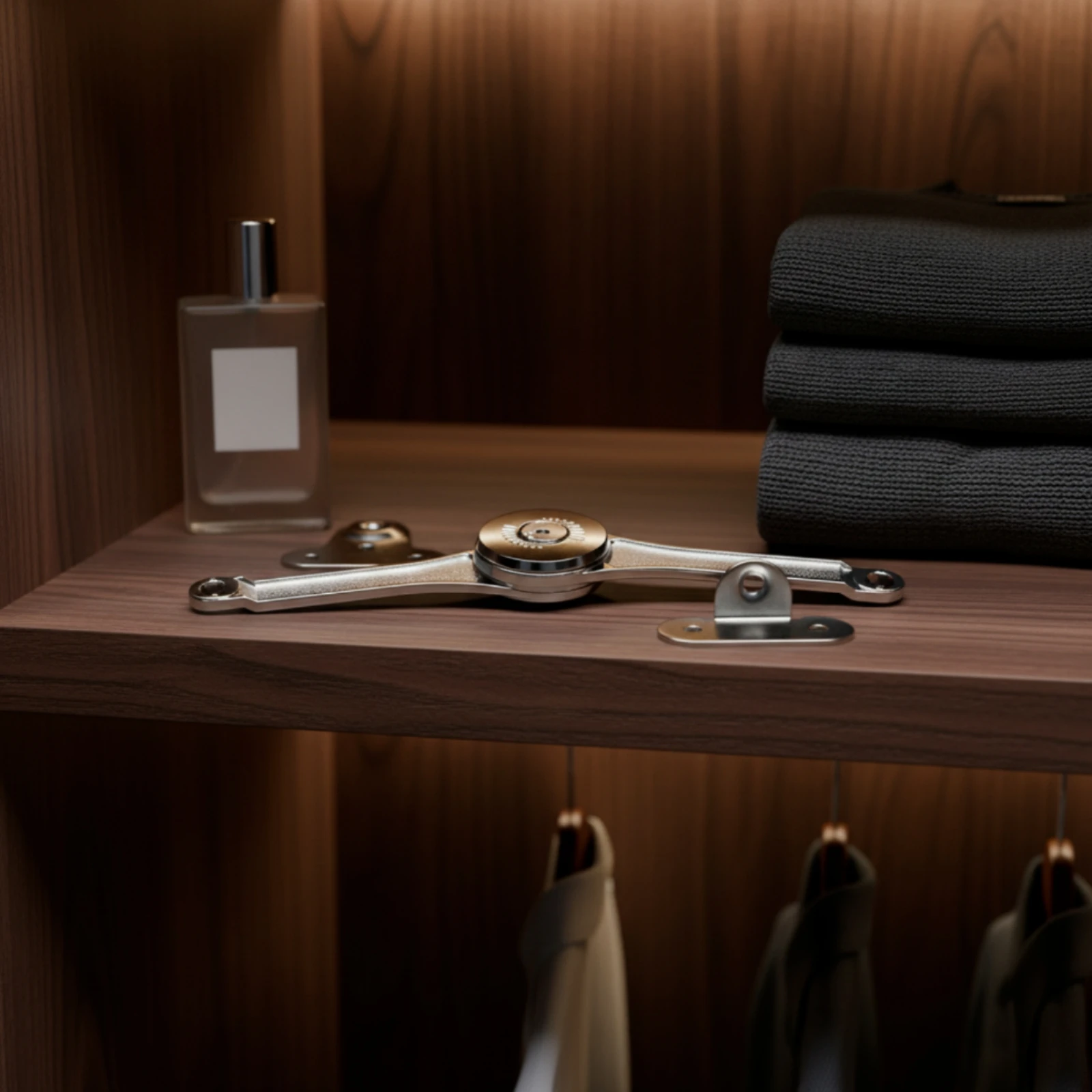 Cabinet Lid Support Hinge Metal Lid Support Hinge Hardware Rust-Resistant Long-Lasting for DIYers, Cabinets, Wardrobes