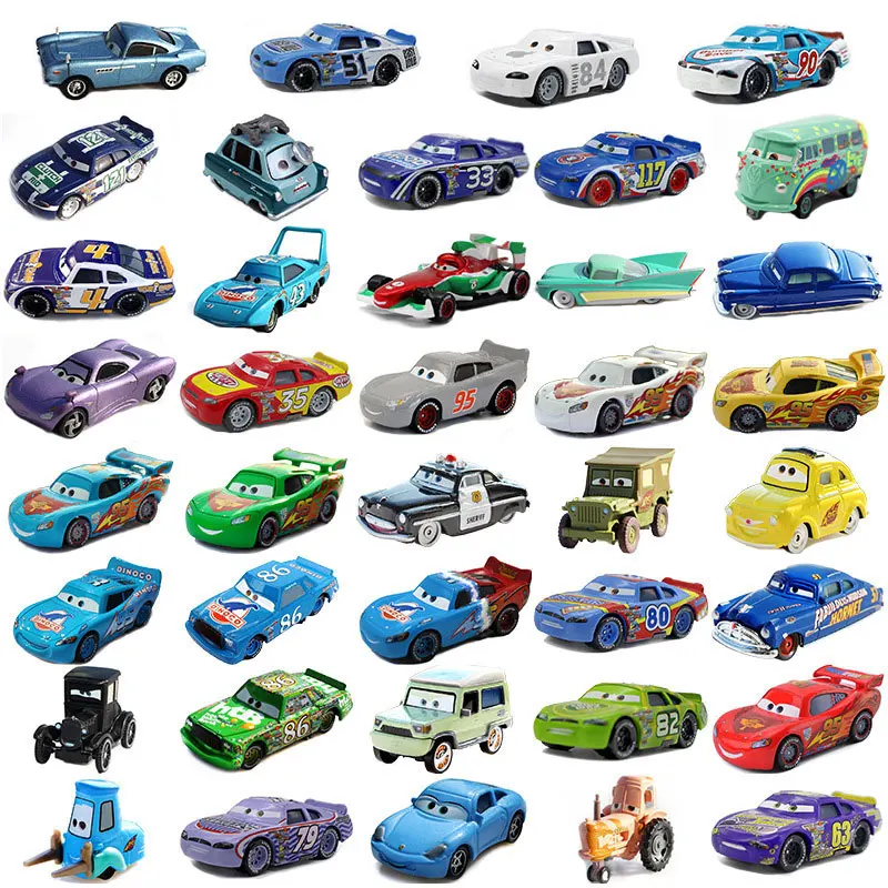 1:55 Disney Pixar Cars Finn McMissile Litchi Miles Axeirod Flo Sheriff Sarge Guido luigi Metal Diecast model car children's toys