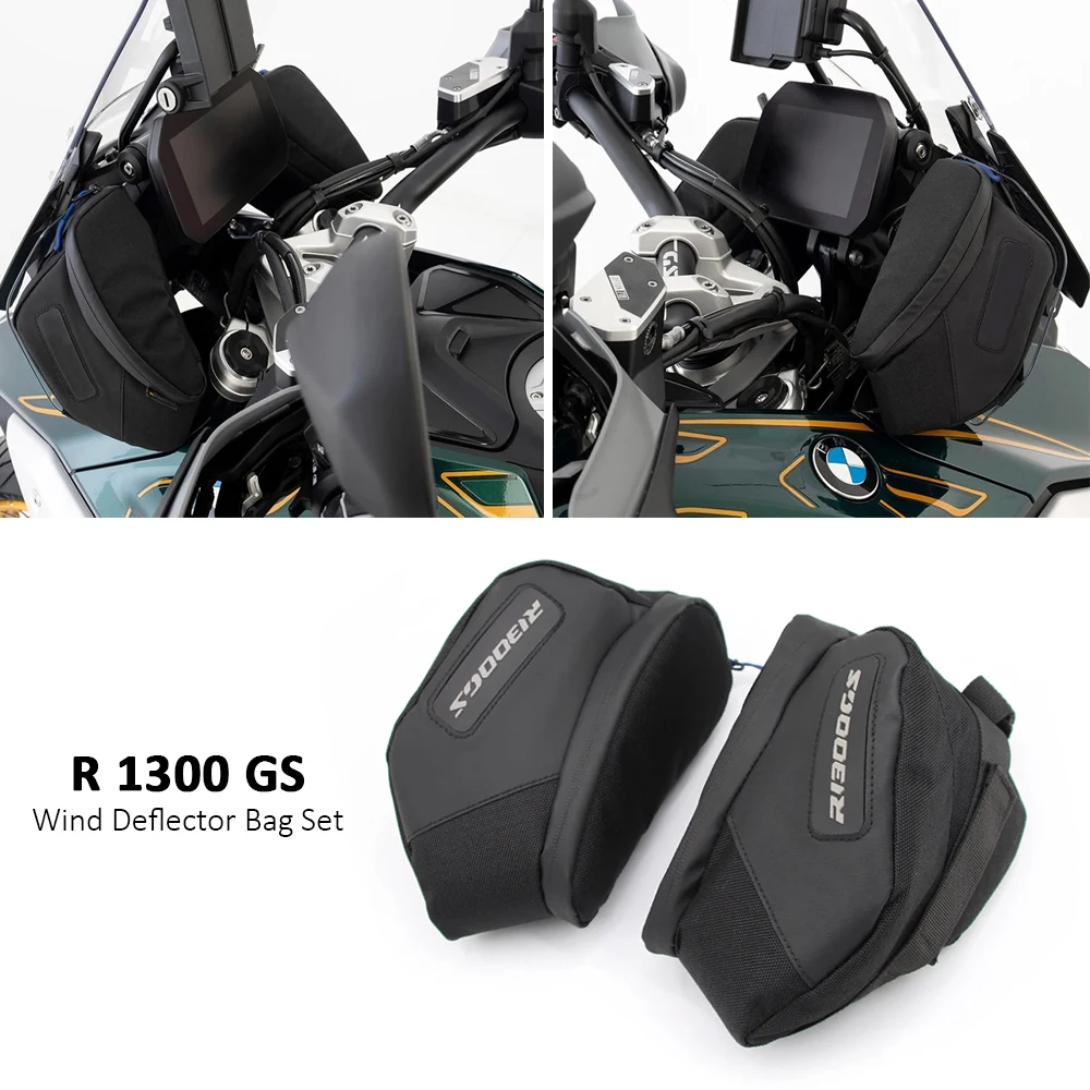 For BMW R1300GS R1300 GS 2022-2023 New Motorcycle Windscreen Waterproof Bag R 1300 GS Accessories Wind Deflector Bag Set