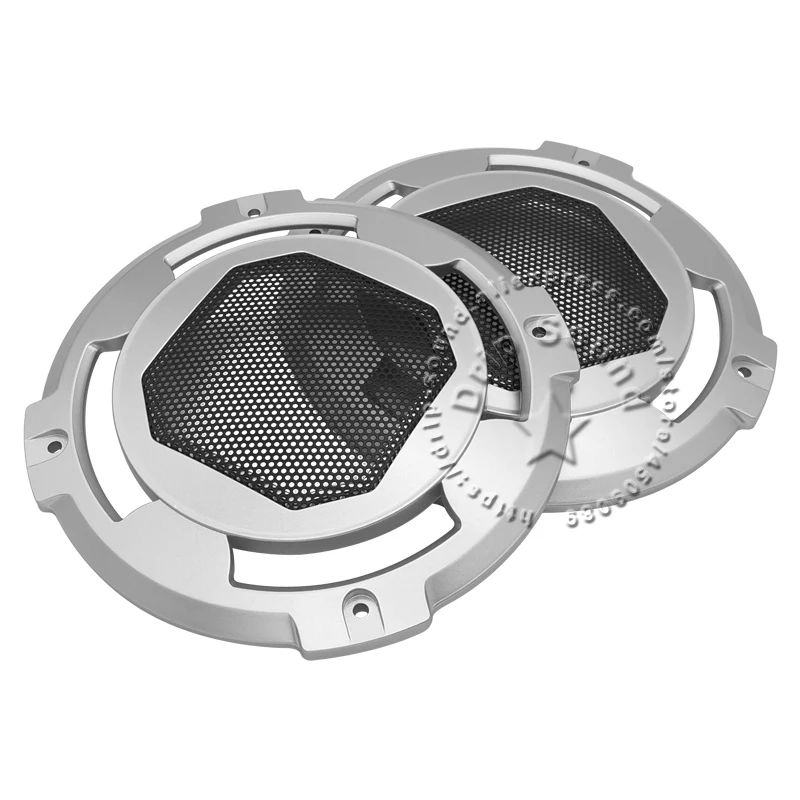 For 5" Inch Speaker Grill Cover Hige-grade Home Audio Conversion Net Decorative Circle Metal Mesh Protection 156mm Black/lSilver