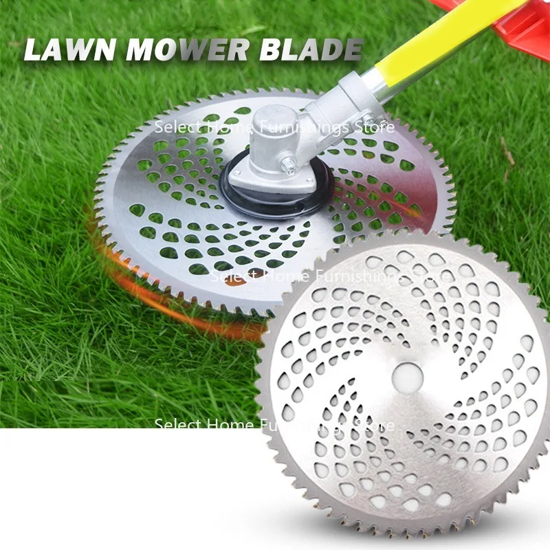 Suitable for 40 60  80 tooth lawn mower blades alloy saw blades weeding wasteland irrigation cutting machines garden universal