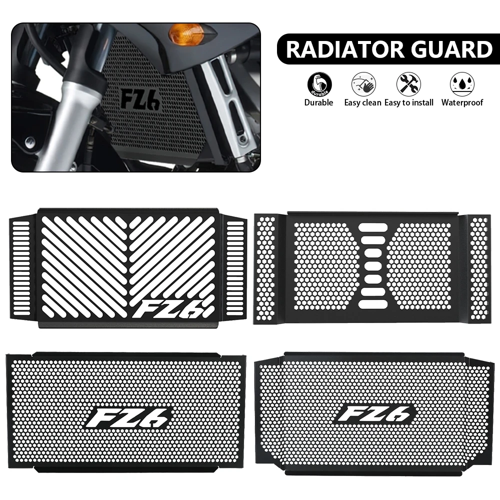 

For Yamaha FZ6 FAZER FZ-6 Fazer FZ6 N/S/S2 FZ6N FZ6S 2004 2005 2006 Motorcycle Accessories Radiator Guard Grille Cover Protector