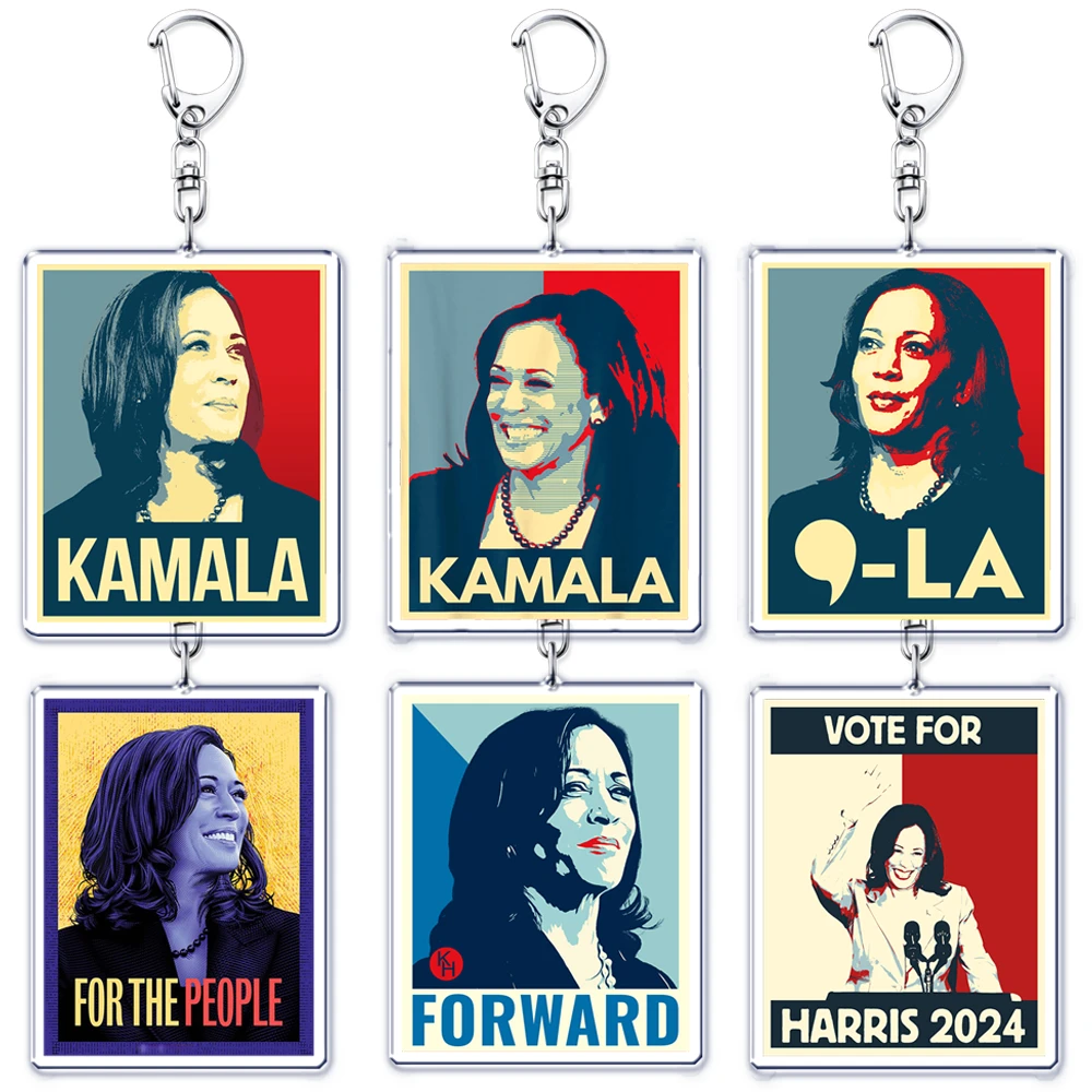 Kamala Harris Madam 2024 Schlüssel anhänger für Zubehör Tasche vorwärts Präsident Wahl Schlüssel ringe Schmuck Jubiläums geschenke