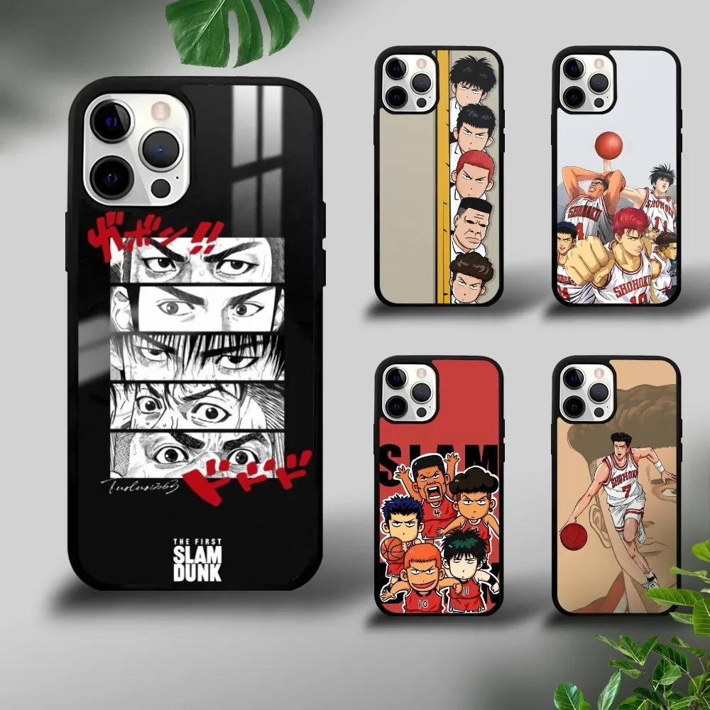 S-Slam D-DunkS Anime TV Phone Case For iPhone 16 15 14 13 12 11 Pro Xs Max Mini Plus Celulares Hard Funda