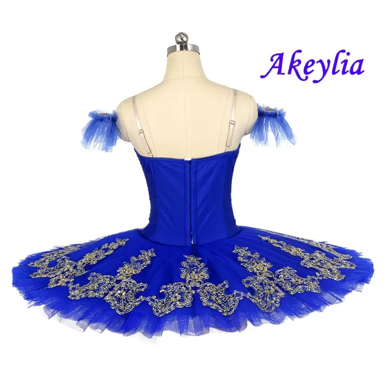 Royal blue Ballet Tutu pancake women Professional Tutu ballet classical Ballerina Stage Costumes girl competition Ballet JN9046C