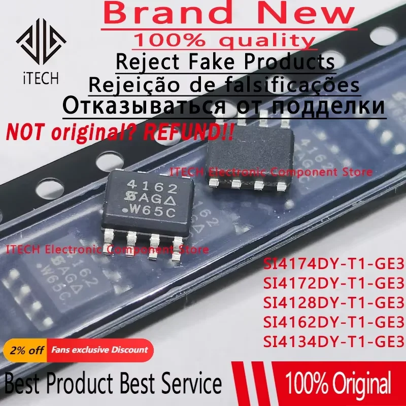 10PCS/Lot Original SI4128DY-T1-GE3 4128 、SI4134DY-T1-GE3 4134  SI4162DY-T1-GE3 4162 SI4172DY-T1-GE3 4172 SI4174DY-T1-GE3 4174