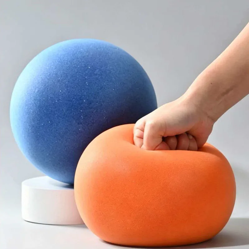 High Bounce Indoor Basketball Silent Ball 18CM Foam Sponge Quiet Dribbling Practice Sensory Sports Toys For Teenager Boys Girls