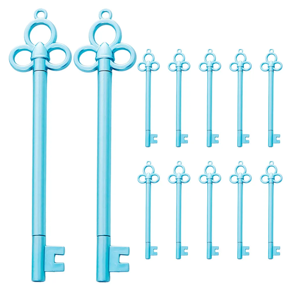 

12Pcs Key Shape Gel Pen Smooth Flow Black Ink Writing Drawing Tool for School Office Home Use Creative Stationery Supply Reward