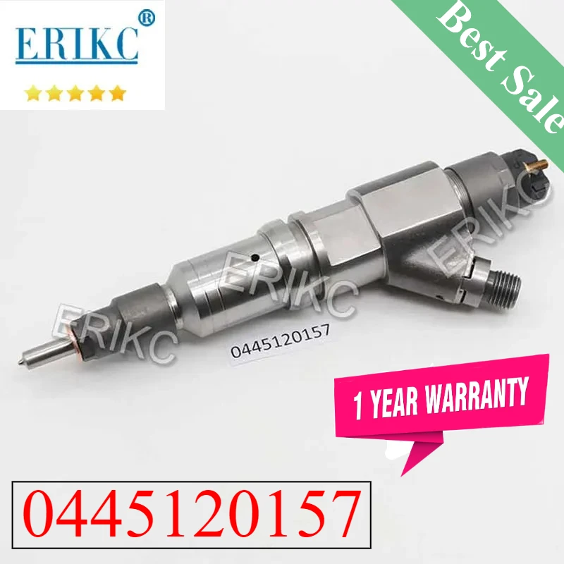 ERIKC cr fuel injector 0445120157 common rail injector 0445 120 157 auto parts 0 445 120 157 for SAIC-IVECO HONGYAN  504255185
