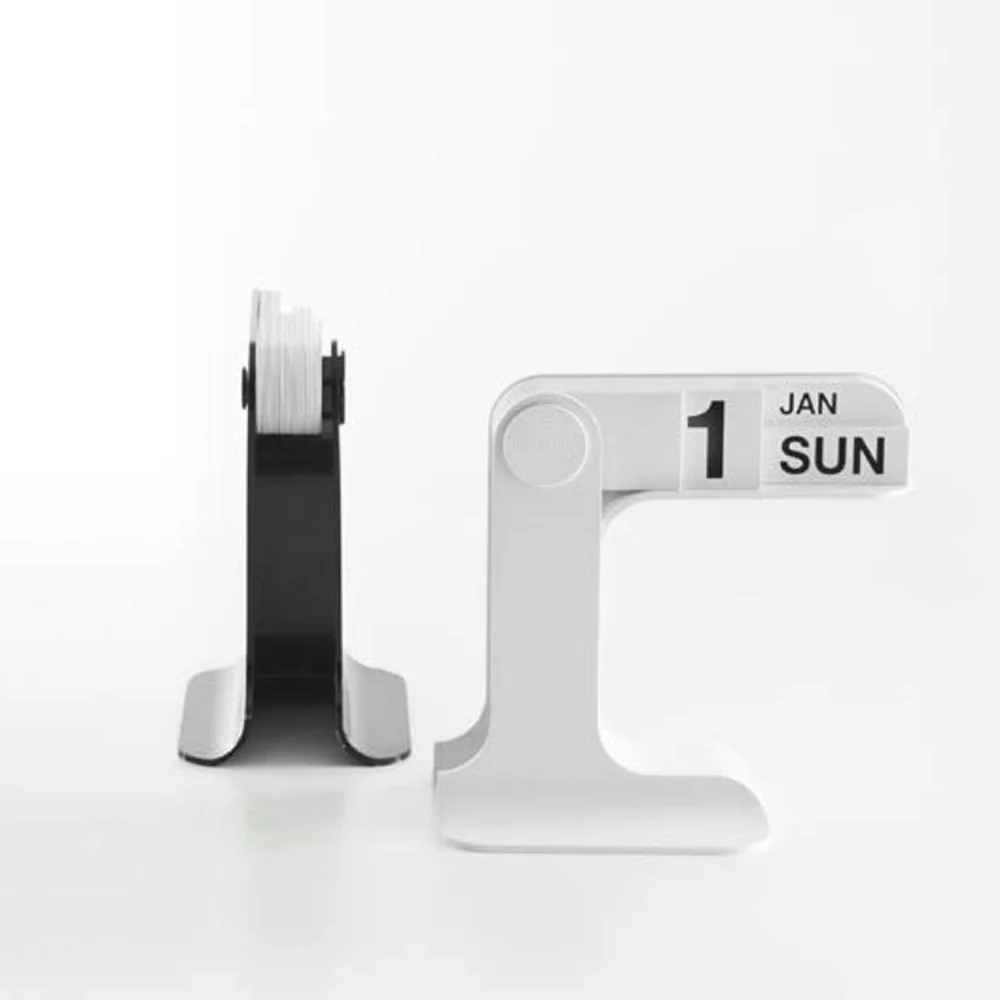 Table Ornament INS Design Desktop Calendar Modern Reusable Flipping Calendar Rotatable Simple Desk Calendar Office