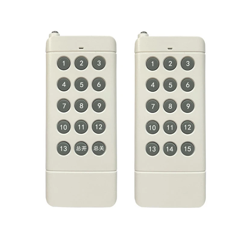 15-клавишный пульт дистанционного управления 433M, беспроводной пульт дистанционного управления для противоугонной сигнализации, системы безопасности, освещение роликовых дверей, ферма
