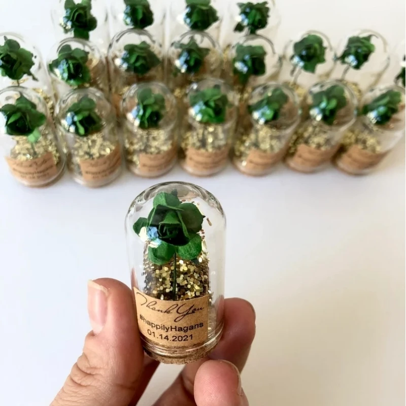 Wedding favors for guests, custom favors, wedding favors, Beauty and the Beast, emerald green, 10PCs