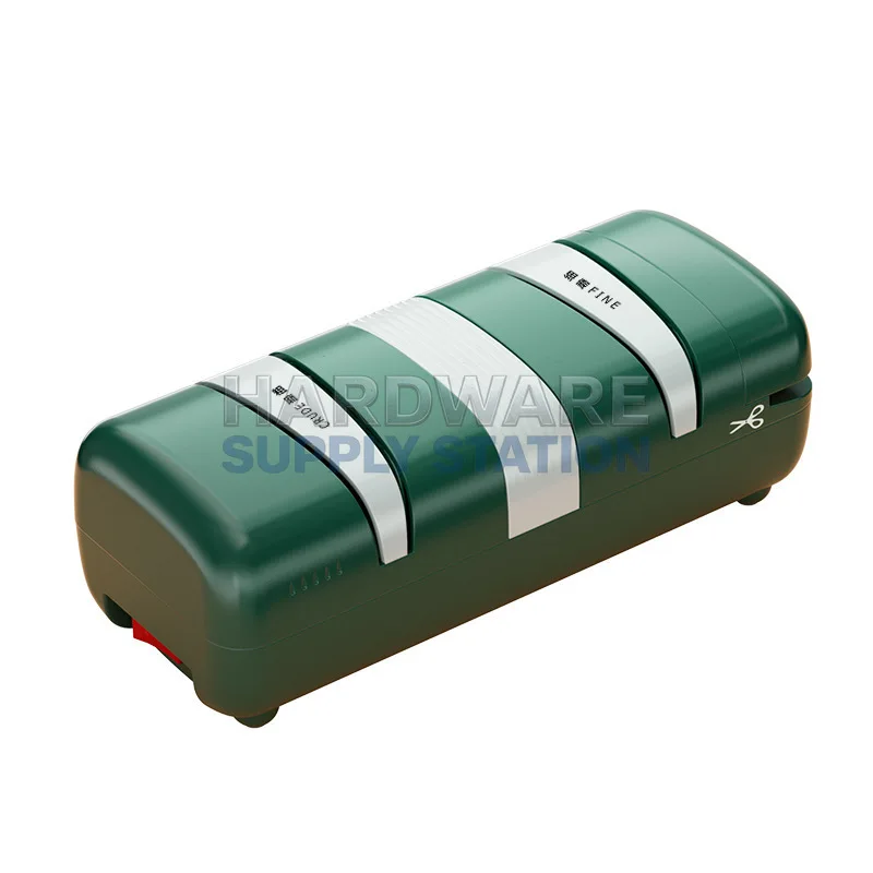 

Электрическая точилка с алмазным покрытием для быстрой заточки, многофункциональный инструмент для кухонных ножей и ножниц