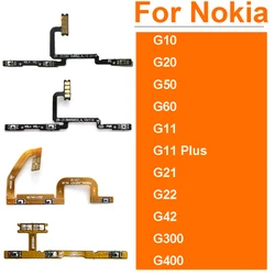 On Off Power Volume Side Button Flex Cable For Nokia G10 G20 GT0 G60 G11 Plus G21 G22 G42 G300 G400 Power Volume Key Flex Ribbon