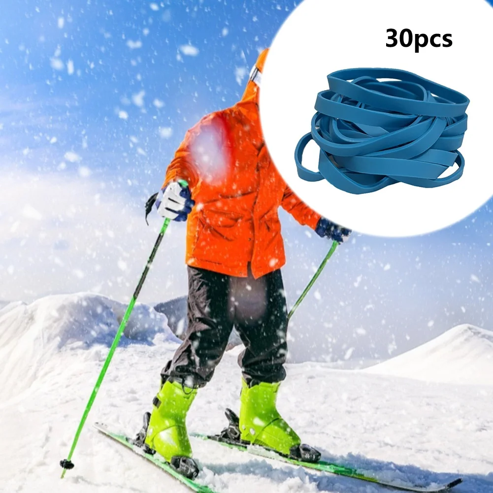 

30 Pieces Ski Brake Retainers Made of Rubber for Snowboard Brakes Compatible with Various Bindings for Outdoor Use