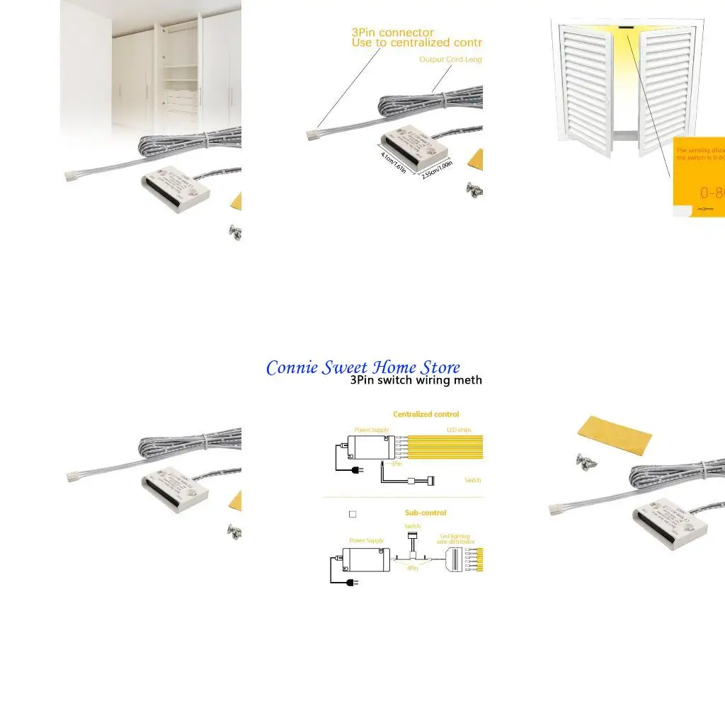 

LXAF 2PCS Шкаф шкаф Дверь открыть/закрыть датчики для домашнего шкаф