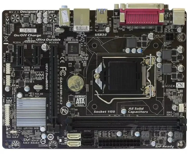 

Используется для материнской платы Gigabyte H81, GA-H81M-DS2 H81M-D2, 1150, маленькая плата