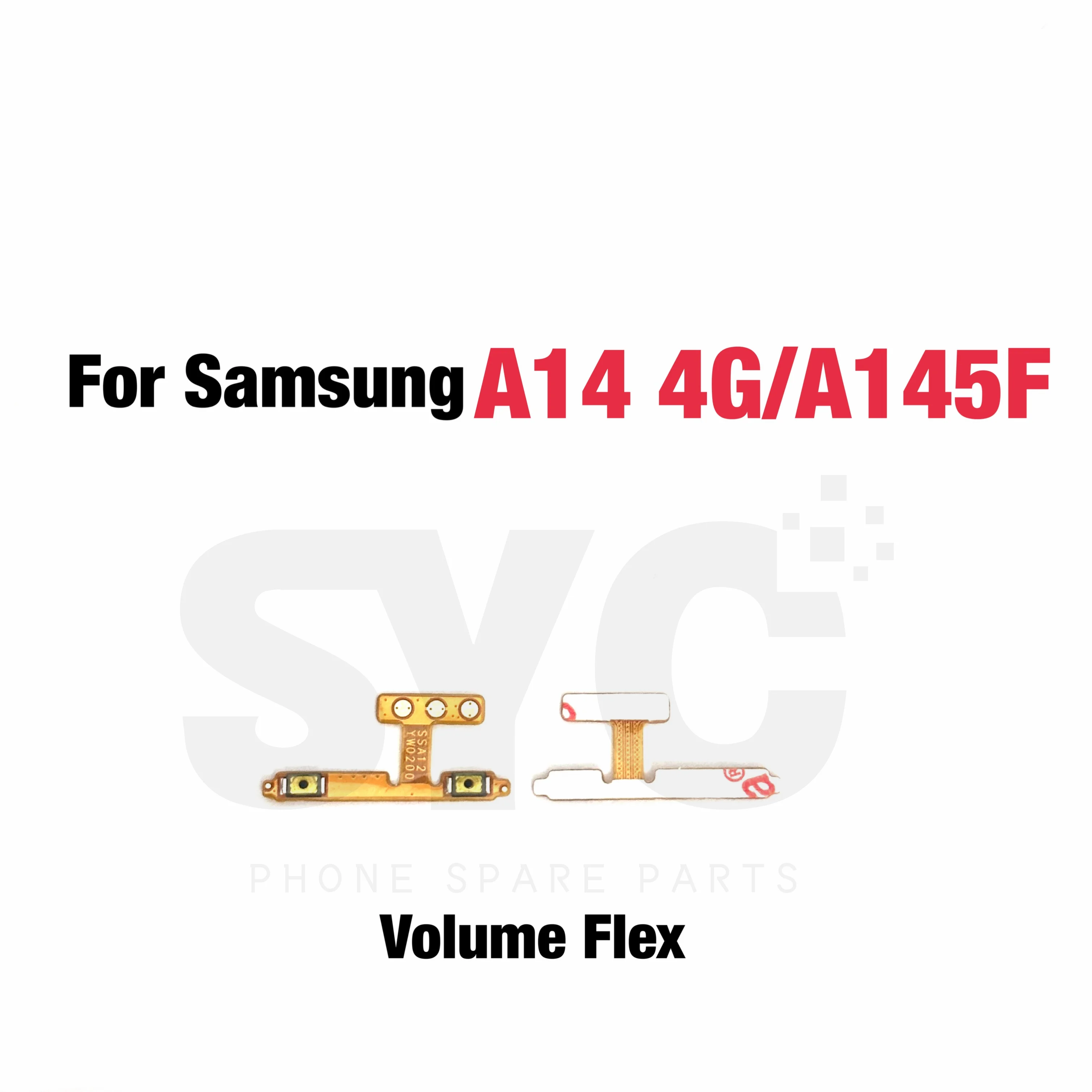 SYC For Samsung Galaxy A04 A04e A04s A14 4G A24 A34 A54 5G Phone New Power Volume On Off Button Internal Flex Cable Parts