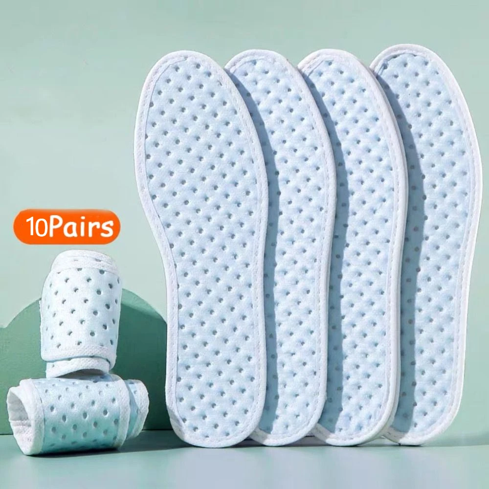 

10Pairs Running Feet Arch Support Insole Mugwort Deodorant Shock Absorption Sports Running Insole Absorb-Sweat Anti-slip