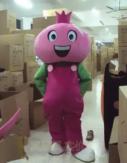 

ChristmasPomegranate Fruit Cartoon Mascot Costume Christmas Fancy Dress Halloween Mascot Costume For Halloween Party Event