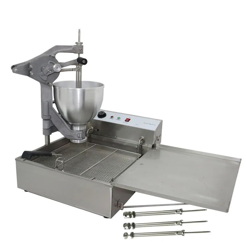 

Commercial desktop multi-flower hand-crank donut machine, stainless steel intelligent electric Potti fryer
