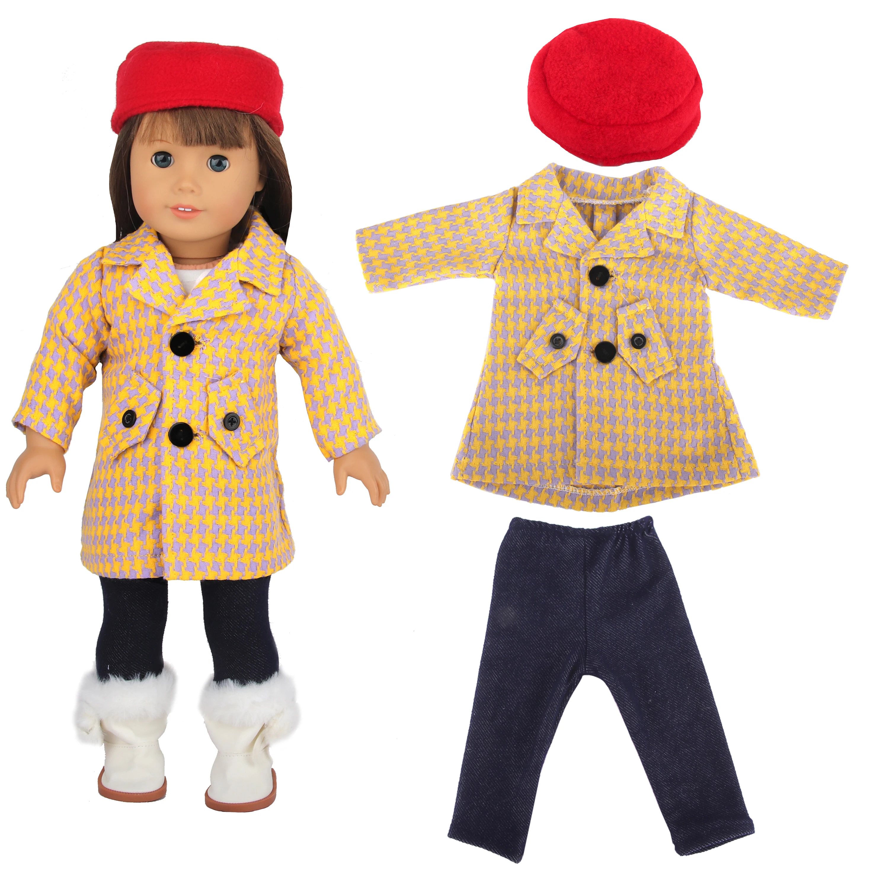 Botas de felpa rosa para muñeca americana de 18 pulgadas, botas de nieve con lentejuelas, zapatos, conjunto de ropa para bebé recién nacido y Niña OG, muñeca BJD, 7cm