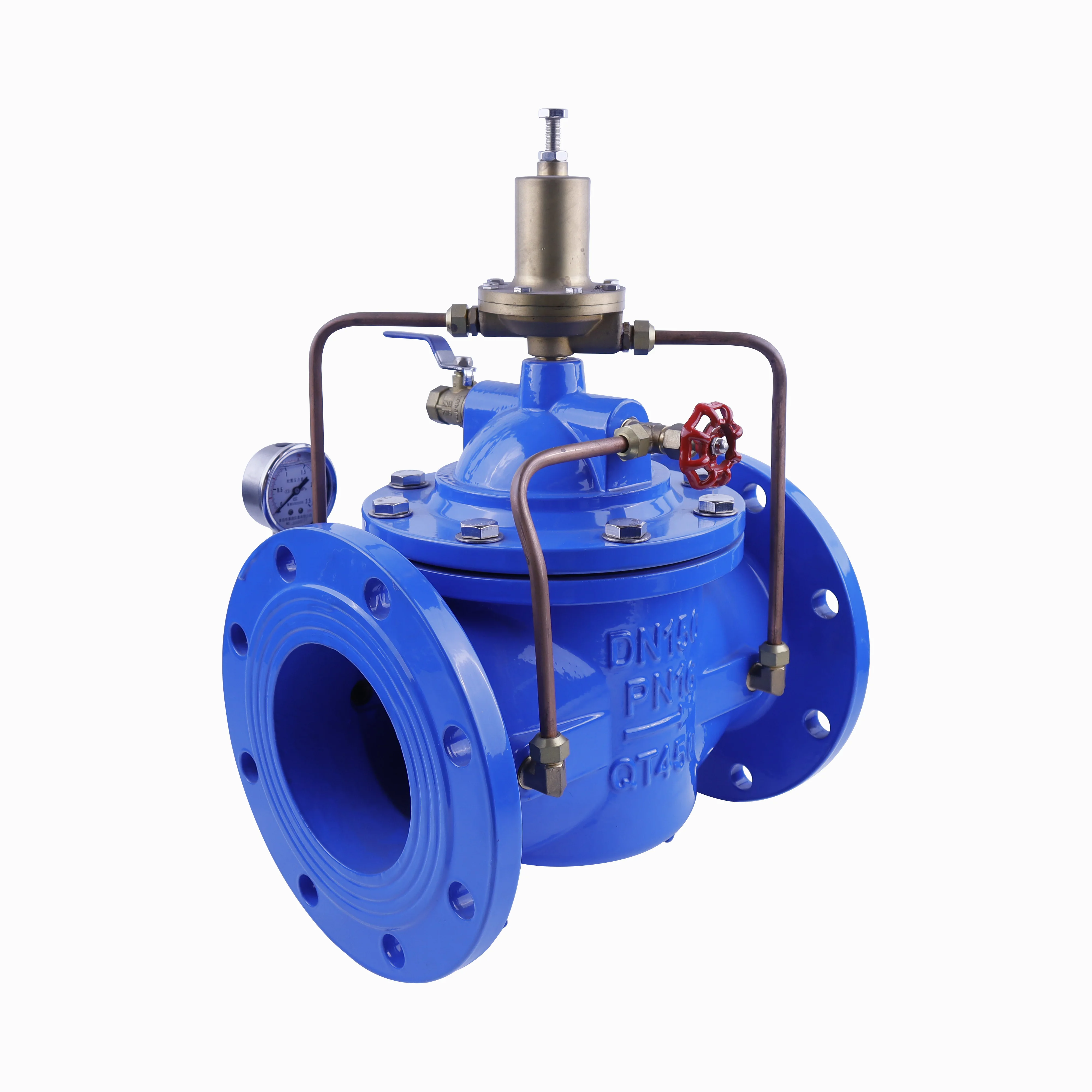 Safety relief valve for controlling water pressure and maintaining pressure relief