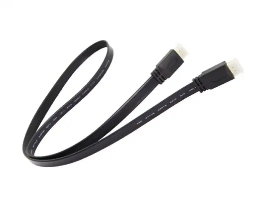 1pcs Flat HDMI Male to Male Cable 1M HDMI cable support 3D high-definition TV computer  winder Development