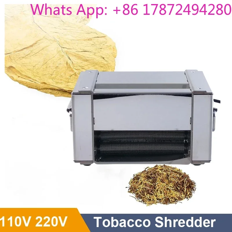 Electric Stainless Steel Leaf Grinder 110V/220V Tobacco Cutter Herbs Cutting Machine for Leaves And Shredding