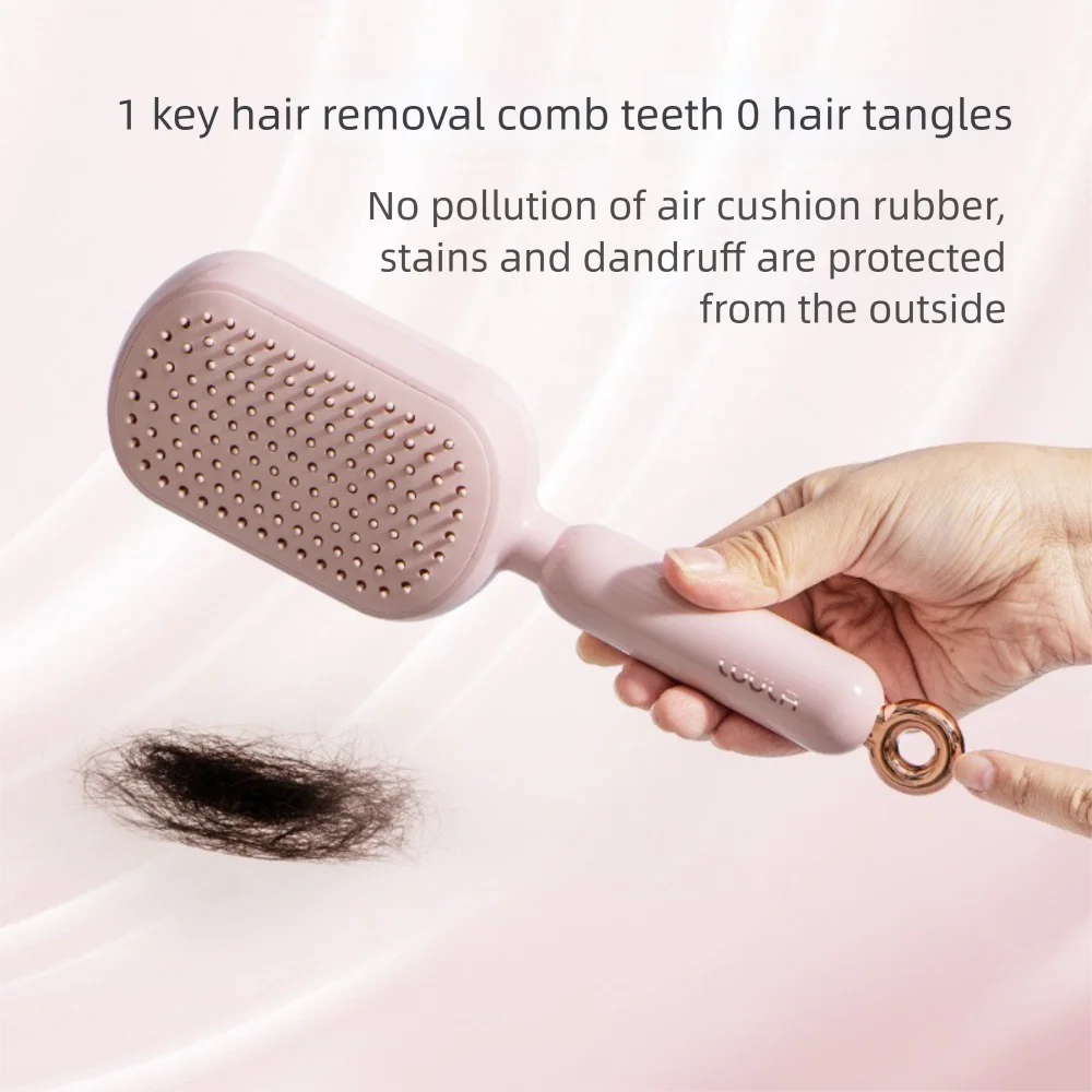 

Anti Static Massage Air Bag Comb Scalp Styling Tool Portable Air Cushion Hair Comb Self Cleaning Wall Hanging Hair Cushion Combs