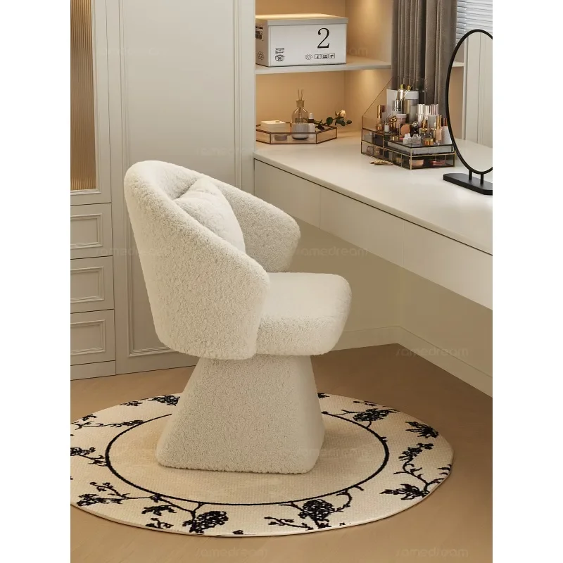 Rotating makeup chair girls bedroom dresser special new makeup stool light luxury high-end cloakroom stool