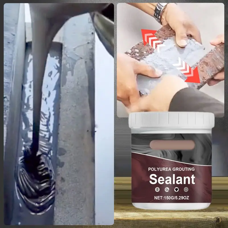 150g Powerful Polyurea Grouting Sealant Polymer Grouting Fluid Waterproof Coating For Repair roofs/floors/walls/concrete Cracks