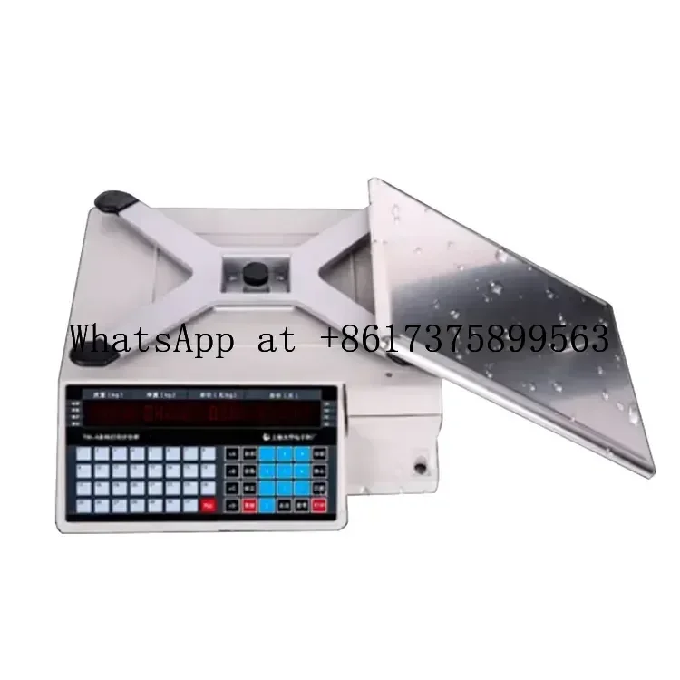 Digital Price Computing Scale with Barcode Label Printer for Supermarket Retail Store
