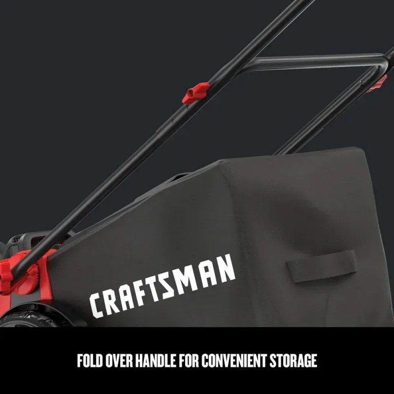 D2BCRAFTSMAN Electric Lawn Mower,20-Inch,Corded,13-Ah (CMEMW213),Red