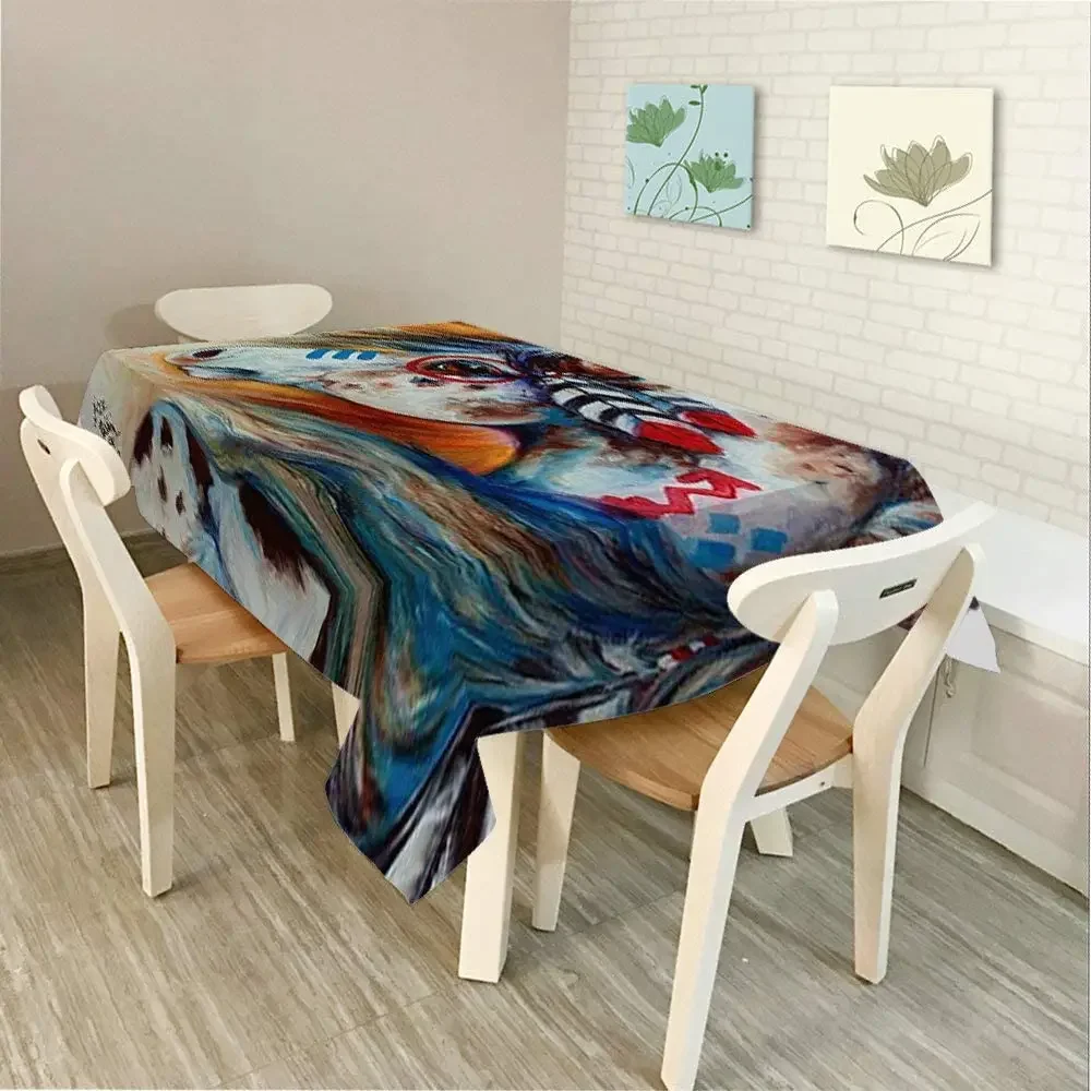 Spirit Indian War Horse Art Table Cover For Dining Bbq Picnic Coffee Desk