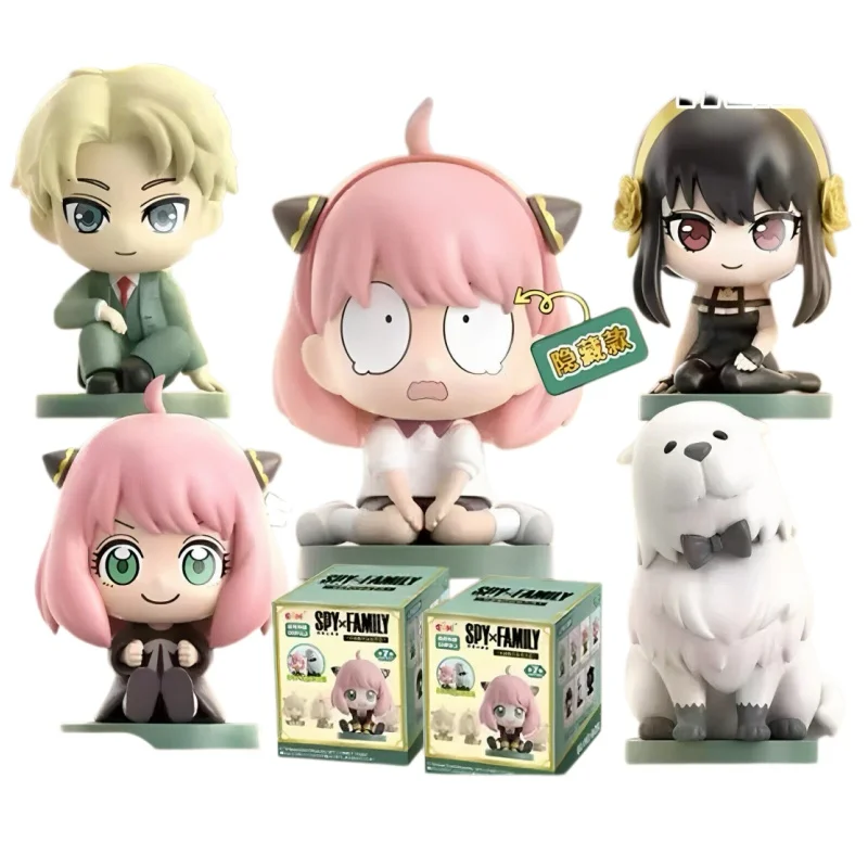 EAKI Original Anime Spy X Family Anya Serie Blindbox-Spielzeug Niedliche Anime-Figuren Modellpuppe Mystery Box Sammlerstücke Geschenke