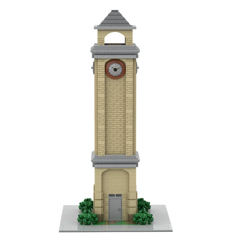 New 1610Pcs Famous Game Series Tilted Towers Clocktower Moc Street View Model Building Block Diy Creative Idea Toy Birthday Gift