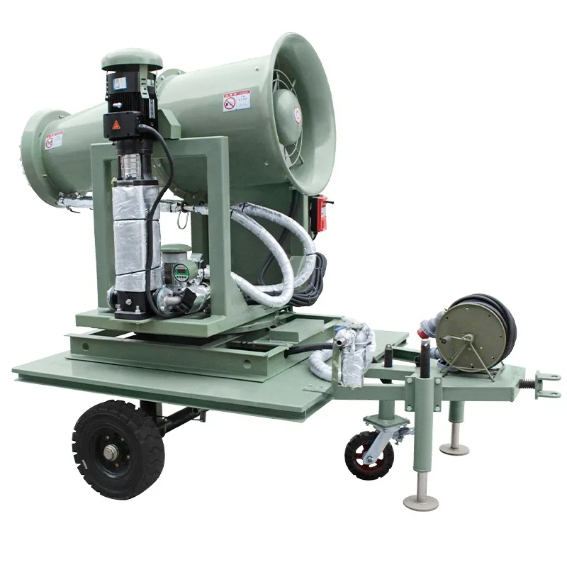 【2026】 Trailer Movable Fog Cannon Machine With Generator Power Sprinklers Agriculture Irrigation System