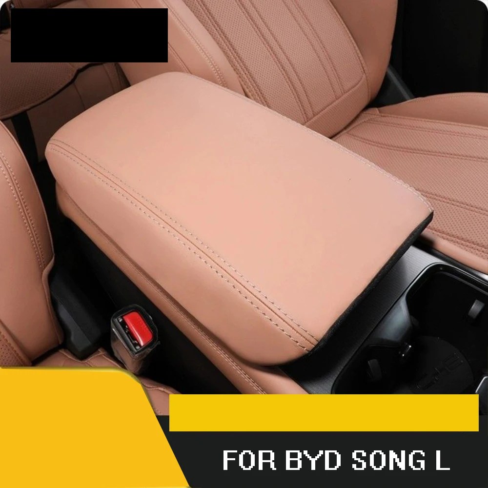 

For BYD Song L 2024-2025 Leather Car Armrest Box Protective Cover Center Control Armrest Box Styling Auto Accessories