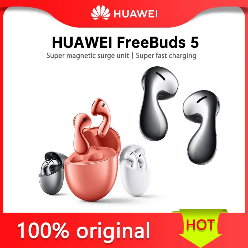 Huawei Freebuds 5 Super Magnetic Unit Super Fast Charge Semi-In-Ear Comfort And Noise Reduction Wireless Earphone