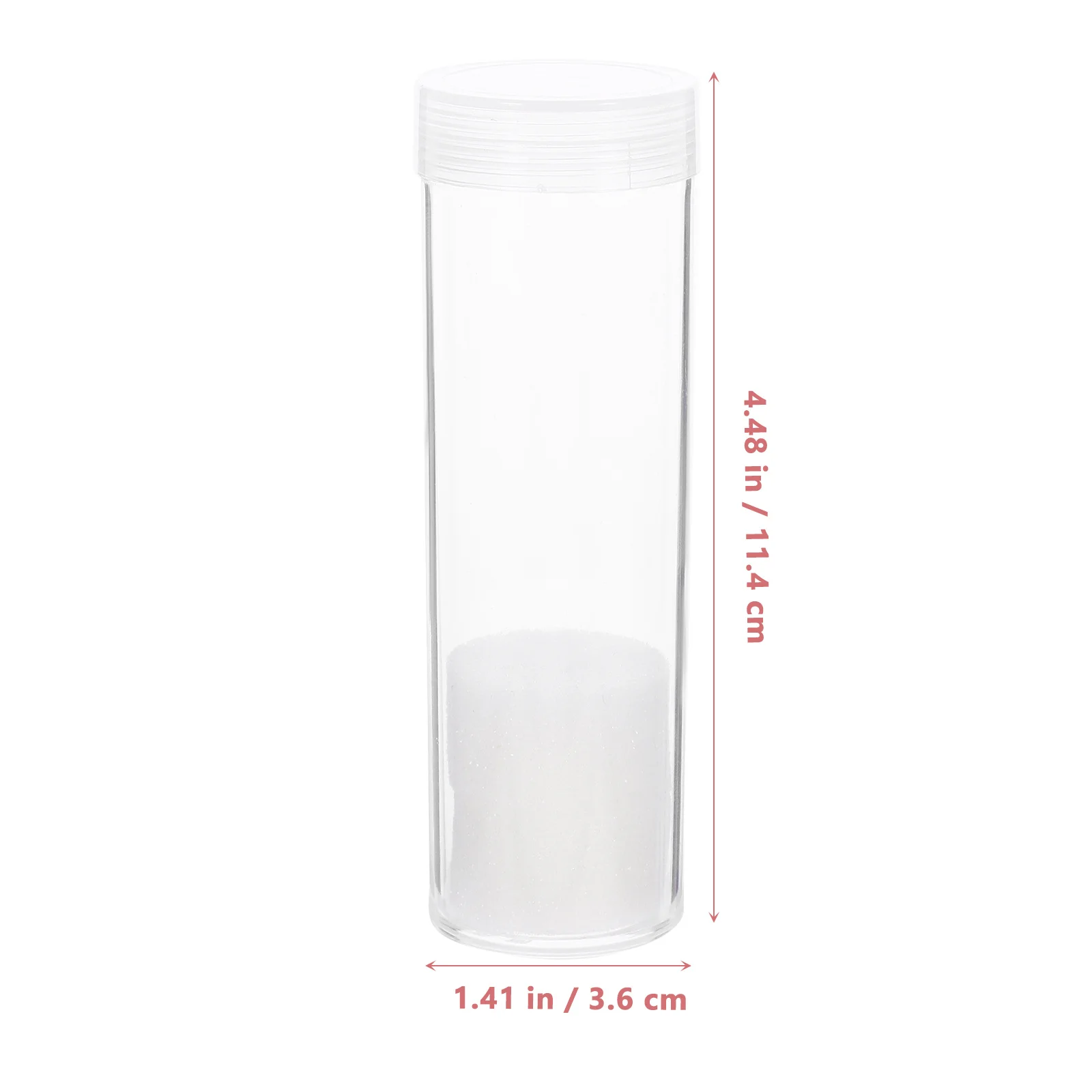10pcs Coin Storage Tubes Hard Coin Holder Transparent Plastic Tube For Quarter Half Dollar Collecting Organizing