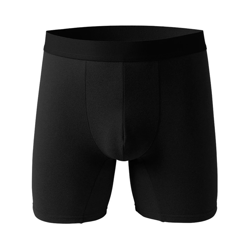 Mens Cotton Fleece Underpants Longger Underwear Winter Thermal BoxerShorts Convex Pouch Panties Comfy Sports Plush Boxer Briefs