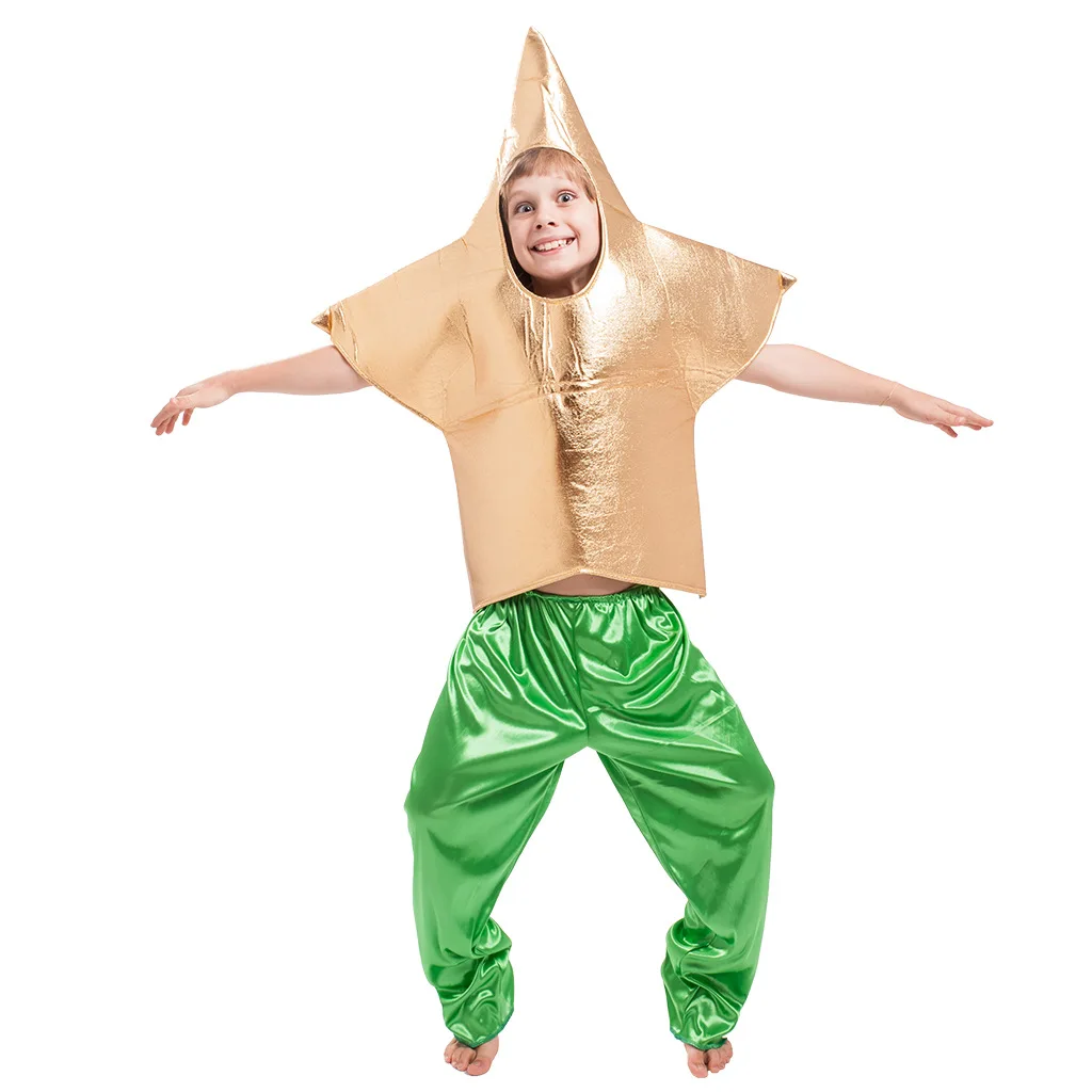 Kindergarten Leistung Cosplay Shinny Star Kinder Top Kostüm Halloween Kostüm