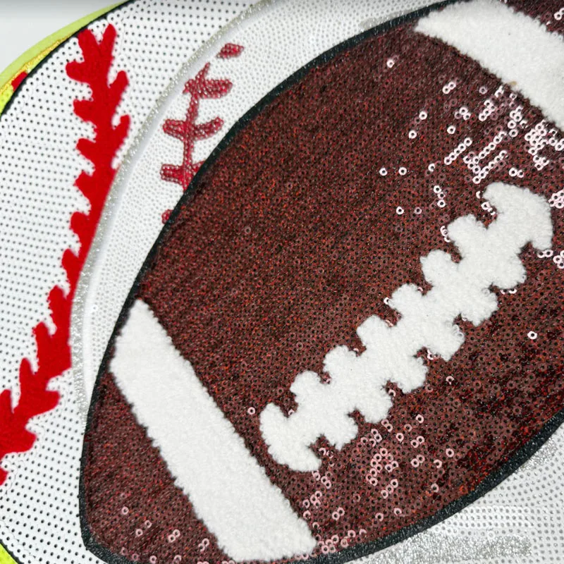 Large Rugby Baseball Ironing Patches Bow Sports Club Sports Federal Patch Sticker T-shirts Jackets Uniforms Decor Accessories view 6
