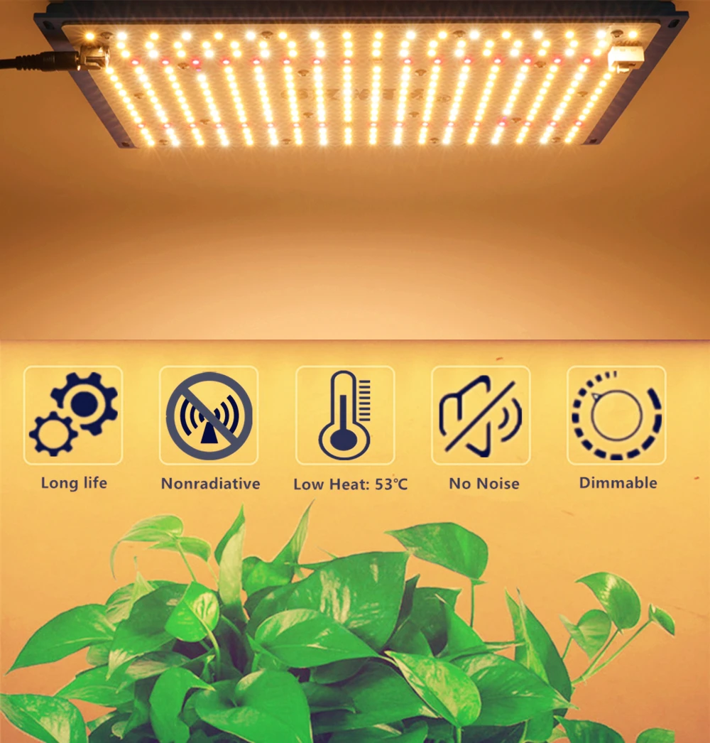 Quantum Board Grow Light 120W 240W Full Spectrum Lm301B 2.9Umol/J bead DIY with red light on/off switch
