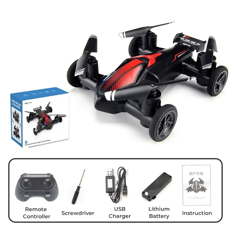 4K Camera HD RC Drone Fold Remote Control Mini Quadcopter Smart Suspension 360° Rotating One Key Return Aerial Helicopter Toys