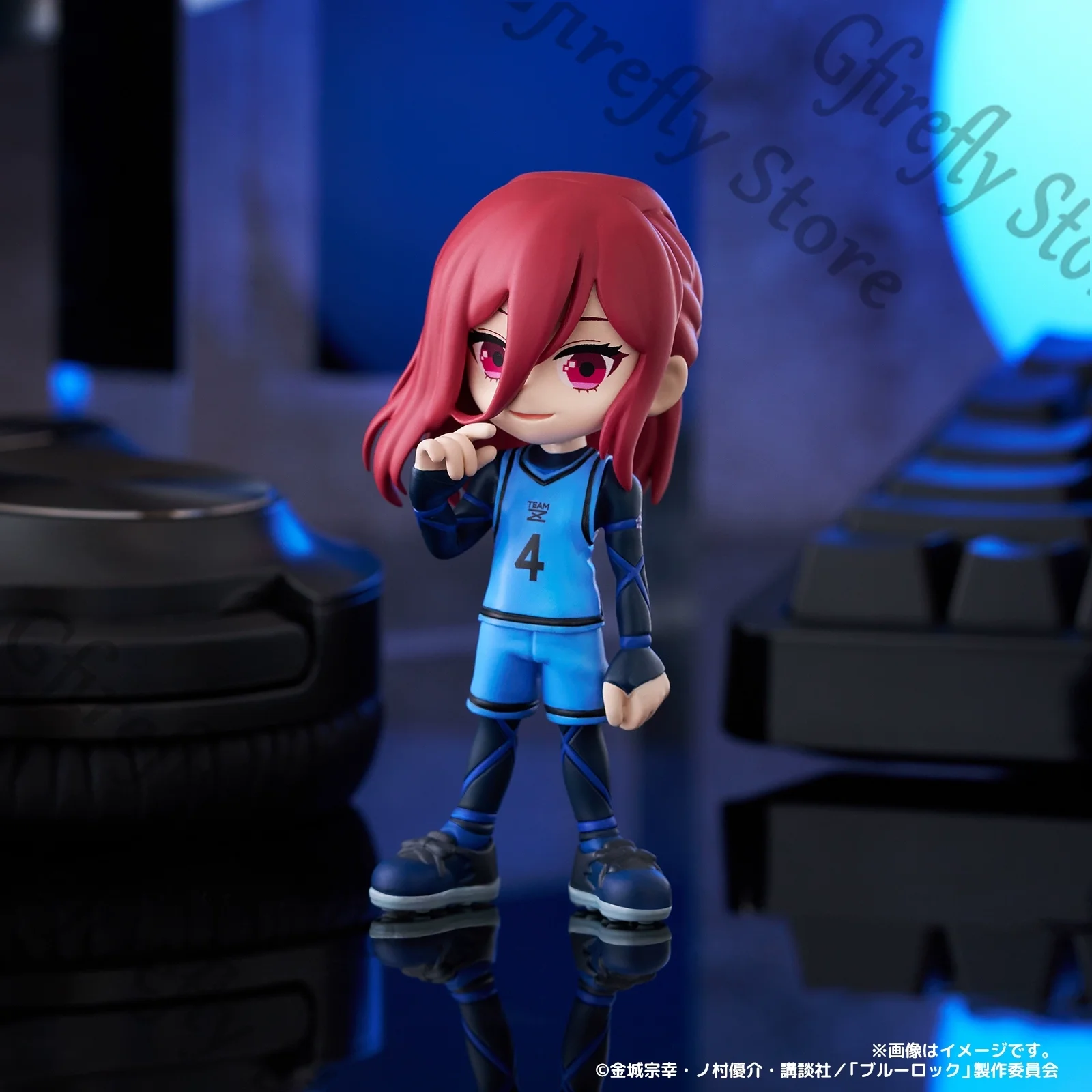 الأزرق قفل أنيمي Q-نسخة التماثيل Isagi Yoichi Chigiri Hyoma Nagi Seishiro Rin Itoshi تأثيري نموذج الحلي مجموعات المرآب #4