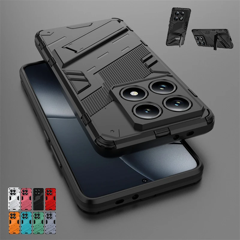 

For Xiaomi 14T Pro Case Cover Xiaomi Mi 14T Pro Capas Armor Len Protector PC Hard Shockproof Bumper Holder Fundas Xiaomi 14T Pro