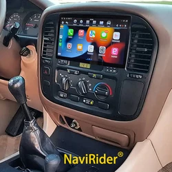 256GB Android 15 Radio For Toyota Land Cruiser 1999 LC100 CarPlay Navigation GPS Touch Screen Stereo Car Multimedia Video Player